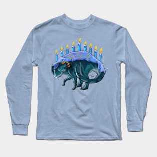 TWD HoliDinos: Maiasaura Menorah Long Sleeve T-Shirt